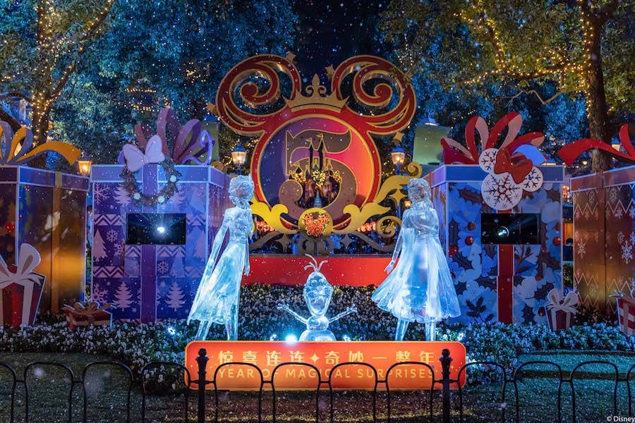 'Frozen' display at Shanghai Disney Resort