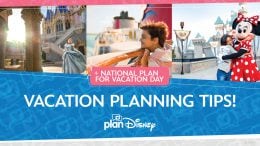 Graphic that reads "National Plan for a Vacation Day - Vacation Planning Tips!"