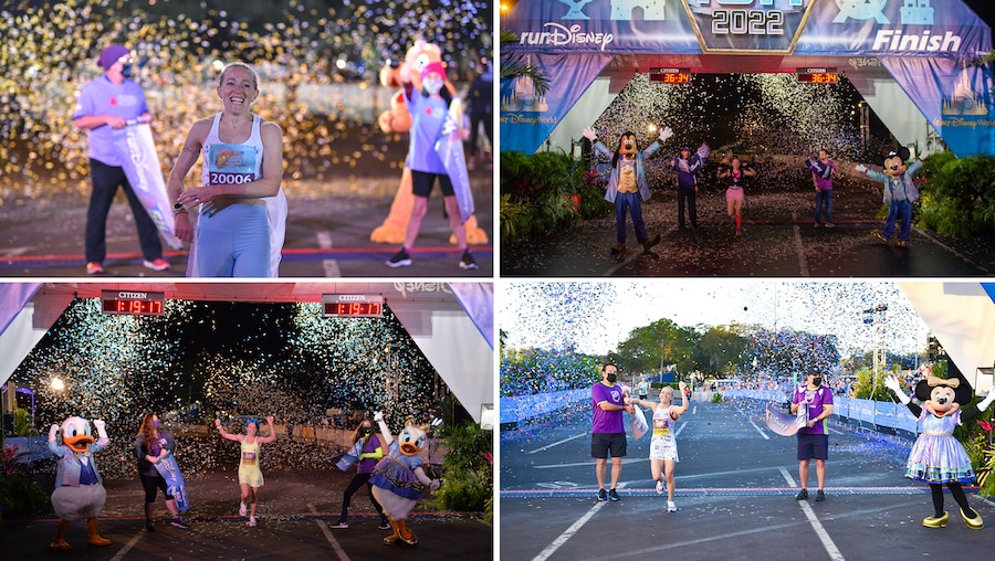 Collage of  2022 Walt Disney World Marathon Weekend runners