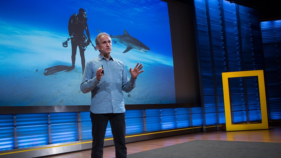 Celebrated National Geographic underwater photographer Brian Skerry is one of the many National Geographic Live speakers.