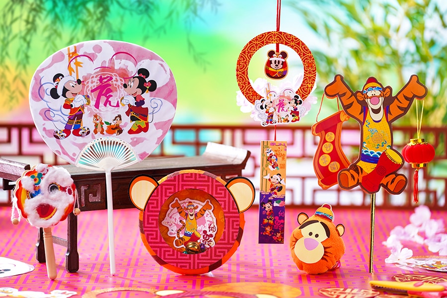 Various arts and crafts featuring tigger and minnie and mickey from Hong Kong Disneyland hotel