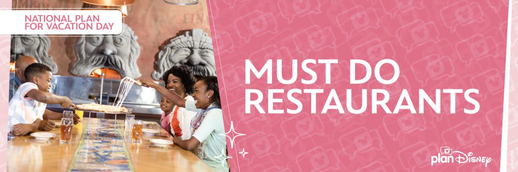 Graphic that reads "Must Do Restaurants"