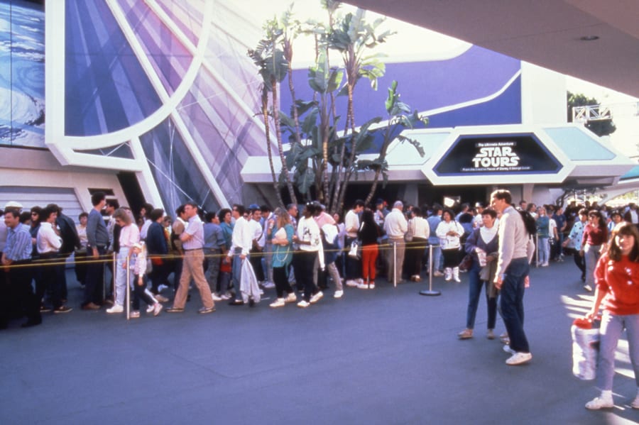when did star tours open at disneyland