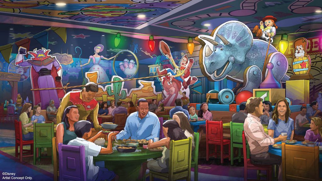 Rendering of Roundup Rodeo BBQ restaurant coming to Disney's Hollywood Studios