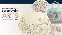 Graphic with new merchandise for 2022 EPCOT International Festival of the Arts