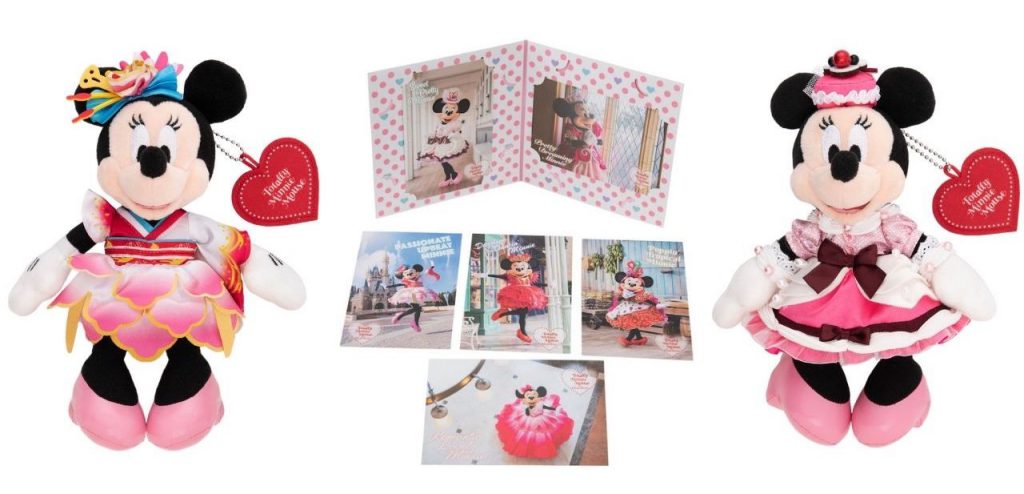 Collage of Minnie Mouse merchandise from Tokyo Disney Resort