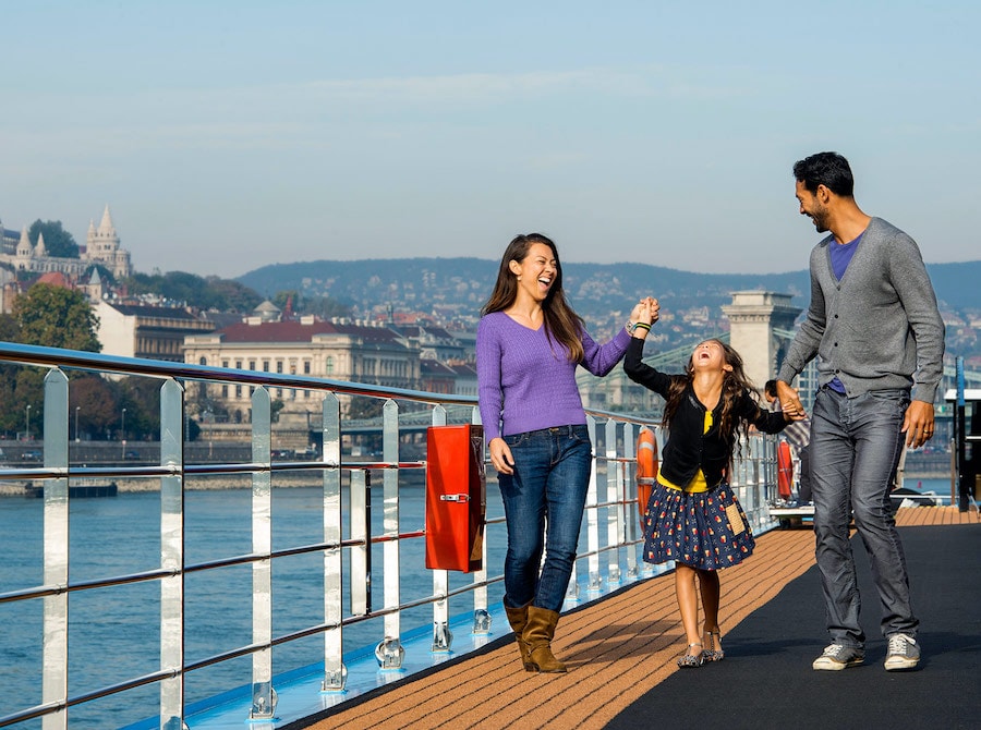 Family on an Adventures by Disney River Cruise