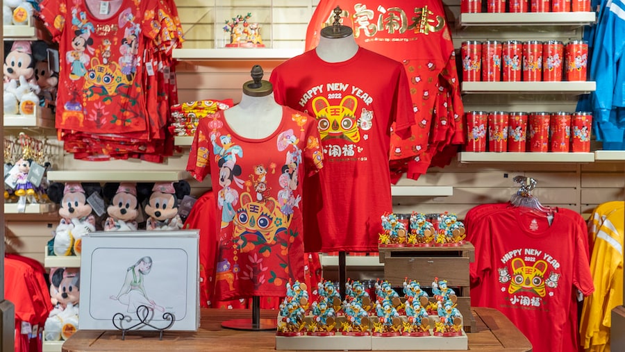 Merchandise available during the Lunar New Year at Disney California Adventure Park