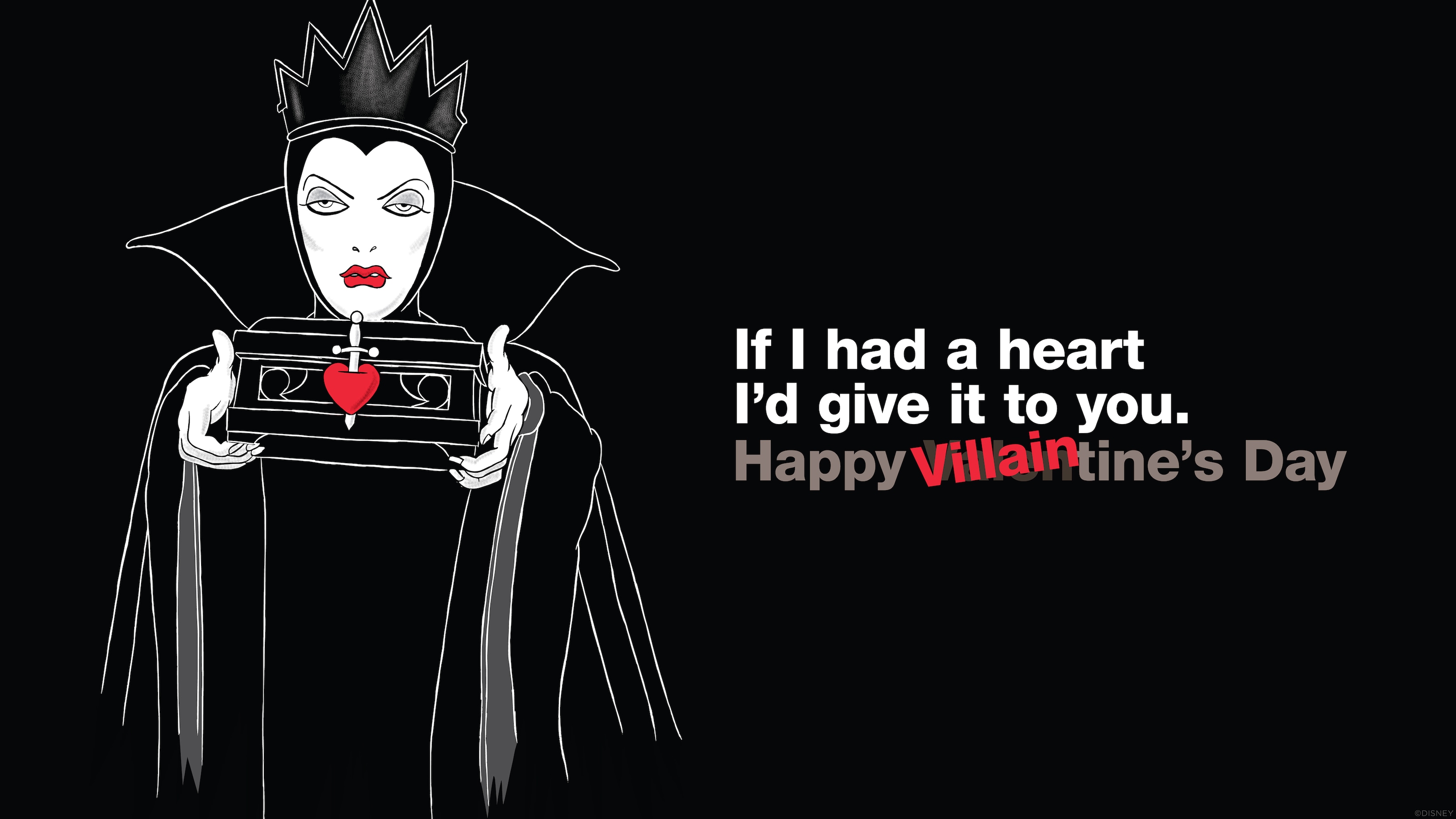 Happy Villaintines Day from Evil Queen – Desktop/iPad | Disney Parks Blog