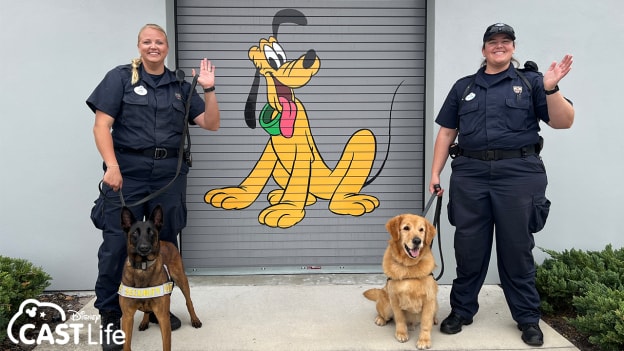 Jenn and Michelle with K9s Chore and Jordan