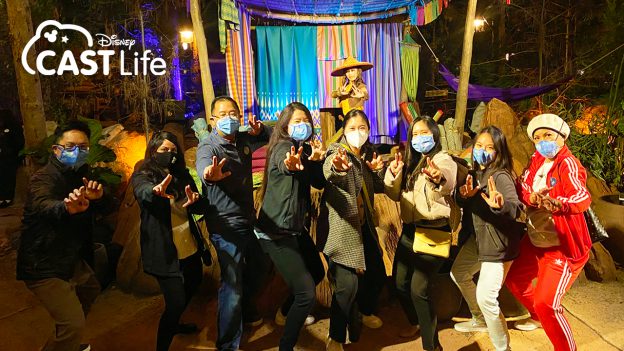 COMPASS team members with Raya at Disneyland Resort