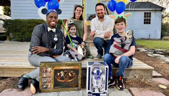 Make A Wish kid Luke, his family and Walt Disney World Ambassador Raevon