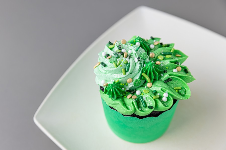 Luck of the Green: Chocolate cupcake