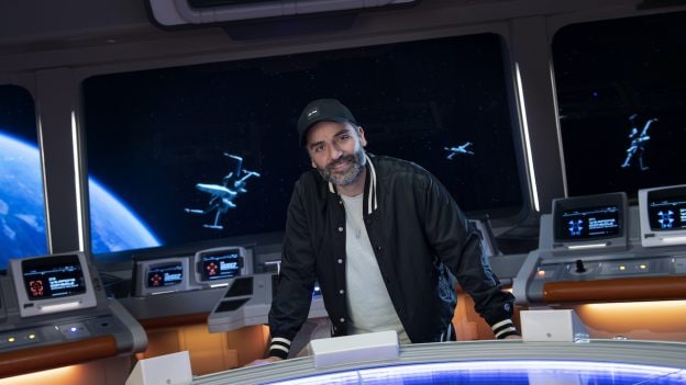 Actor Oscar Isaac visits Star Wars: Galactic Starcruiser