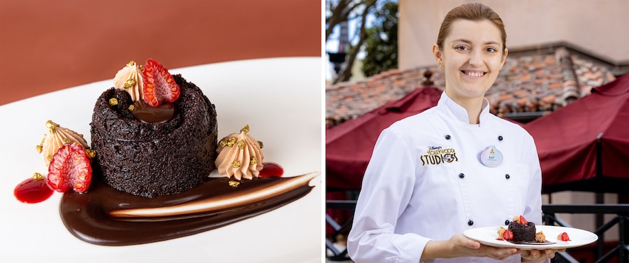 Pastry sous chef Kathryn Krause﻿ and the Chocolate Coconut Cake at The Hollywood Brown Derby