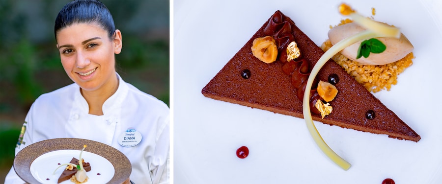Pastry Sous Chef Diana Eid and Dark Chocolate Pâté from Napa Rose