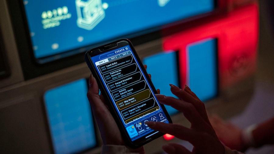 Guests may use the Star Wars: Datapad in the Play Disney Parks mobile app to deepen the immersion of their vacation experience in Star Wars: Galactic Starcruiser at Walt Disney World Resort