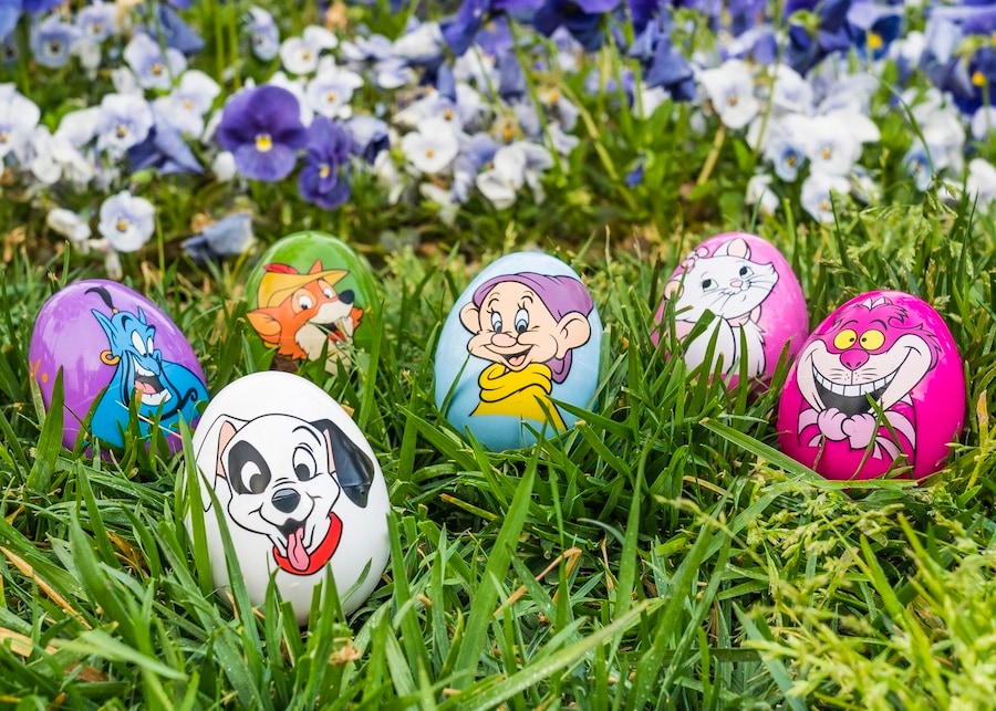 Easter eggs with Disney Characters