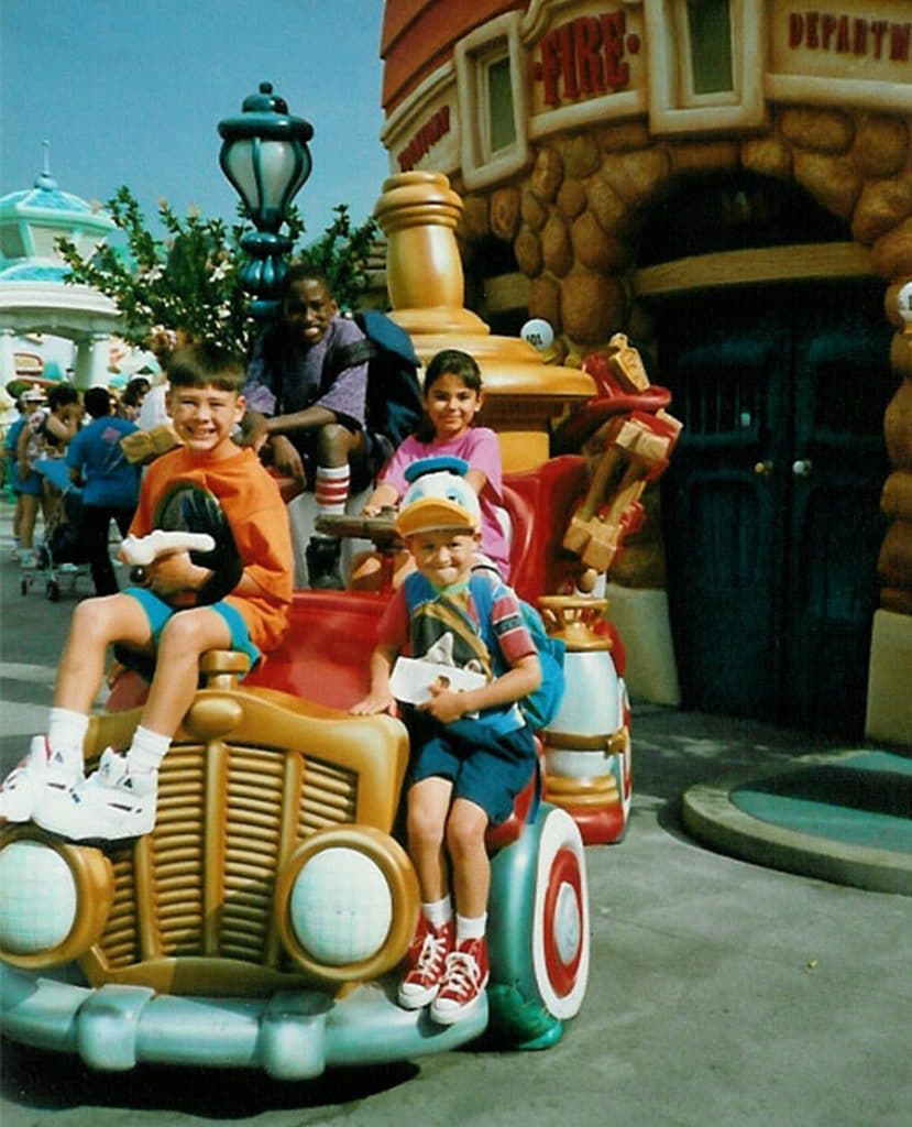 Disneyland Resort cast member Garrett in Toontown in 1995