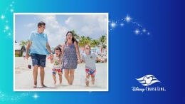 Gaphic with family enjoying Castaway Cay