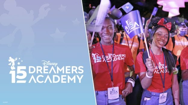 Graphic for the 2022 Disney Dreamers Academy