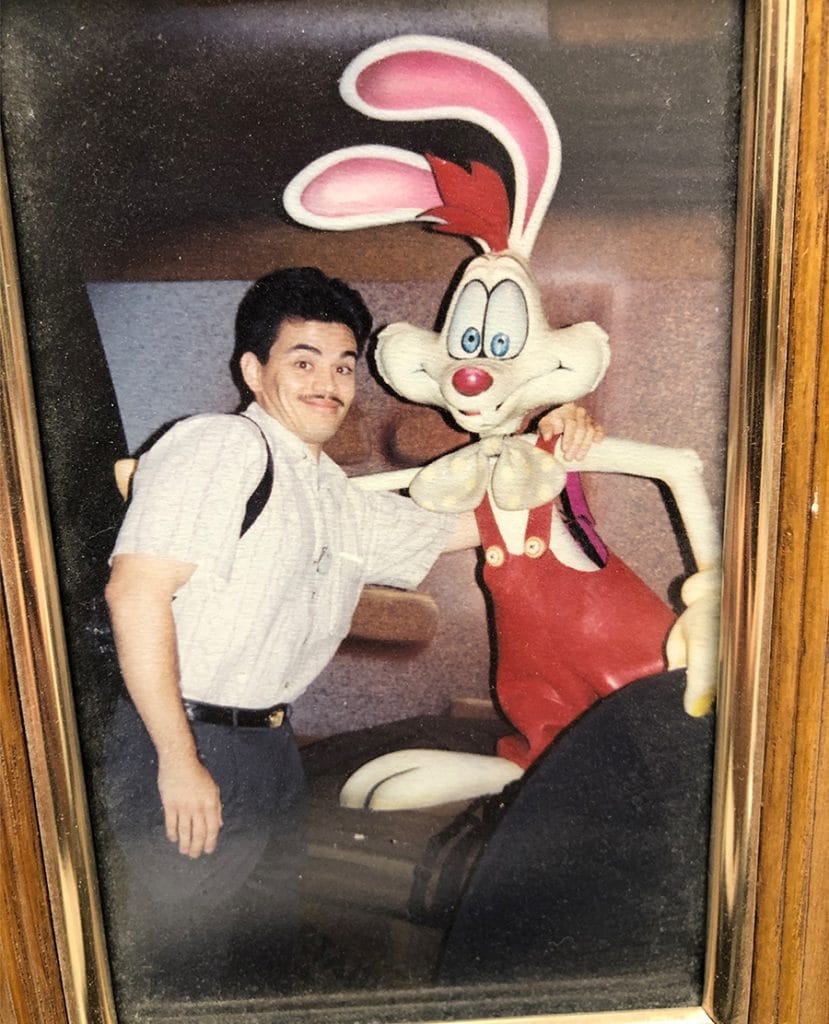 Husband of Disneyland Resort cast member Sherri, who worked on Roger Rabbit's Car Toon Spin