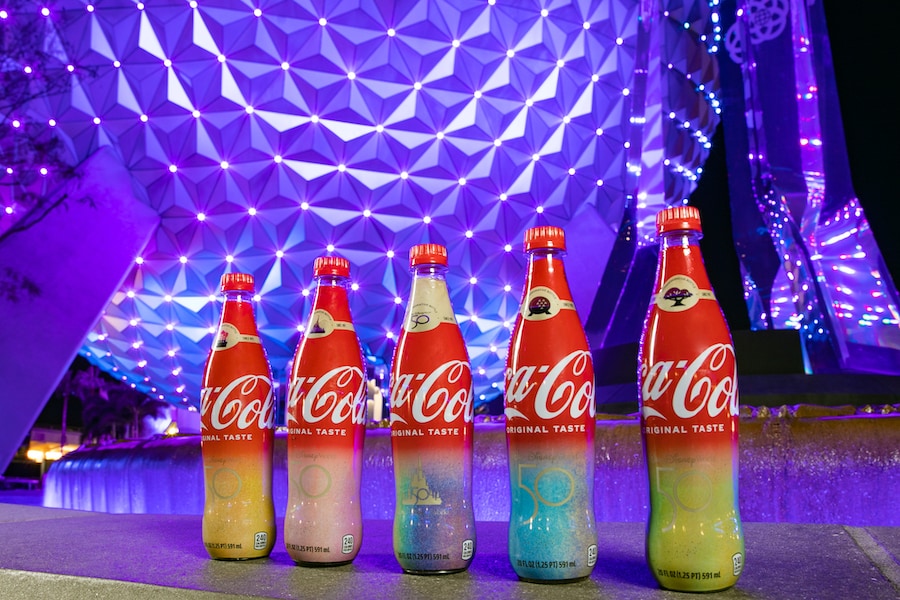 New Coca-Cola Bottles for the 50th Anniversary of Walt Disney World