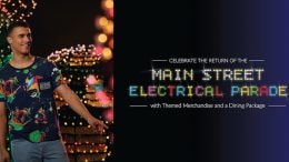 Graphic for new 'Main Street Electrical Parade’-Themed Merchandise