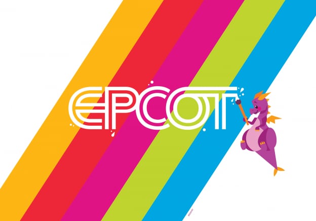New EPCOT Figment Digital Wallpaper