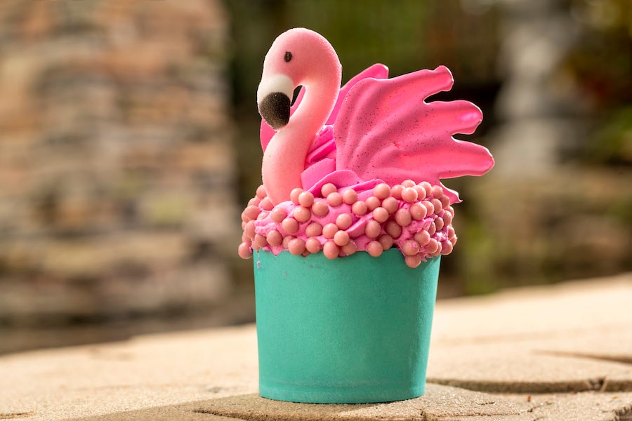 Flamingo Cupcake at Disney’s Animal Kingdom Theme Park WDW Foodie Guide: Earth Day