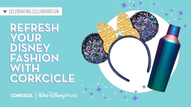50th Anniversary Minnie Mouse Ear Headband and Dragonfly Canteen