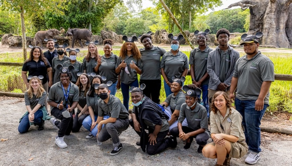 Students at Disney's Animal Kingdom