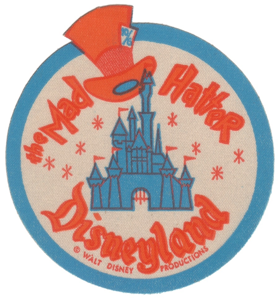 This vintage Disneyland hat label speaks to the timeless appeal of the  Mad Hatter
