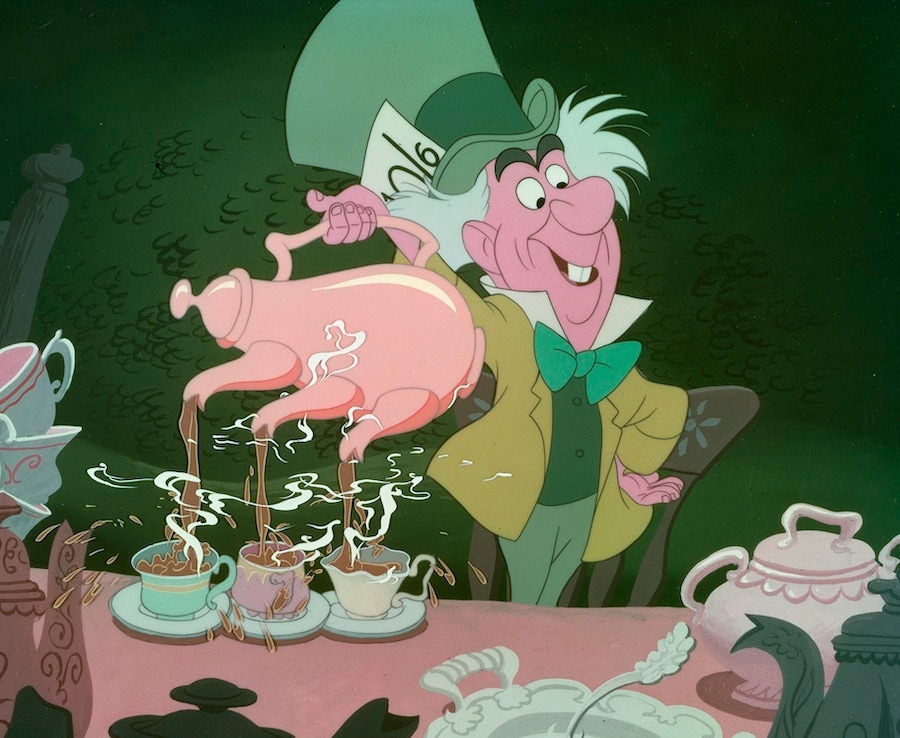 The Mad Hatter in "Alice in Wonderland"