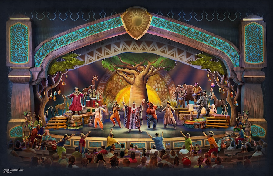 Rendering of “Tale of the Lion King” coming to the Fantasyland Theatre