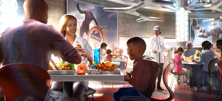Rendering of Pym Kitchen coming to Avengers Campus at Disneyland Pairs