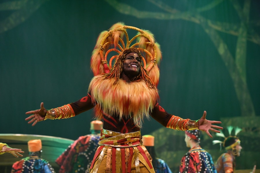 The Lion King: Rhythm of the Pride Lands scene
