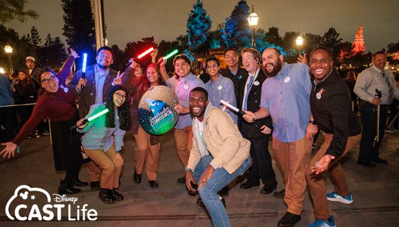 Disney Cast Life - Disney Global Ambassadors at the "Fantasmic!" event with cast members