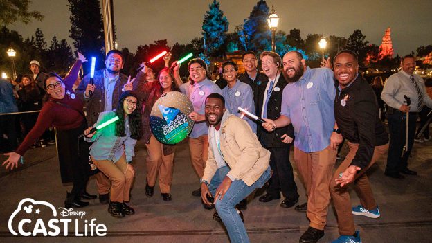Disney Cast Life - Disney Global Ambassadors at the "Fantasmic!" event with cast members