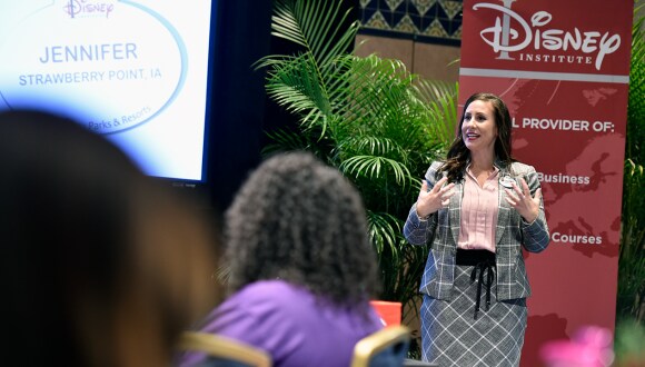 Jennifer facilitating a class