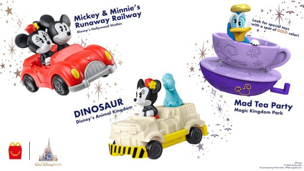 The Latest Happy Meal Toys From Mcdonalds Join The Walt Disney World 50th Anniversary