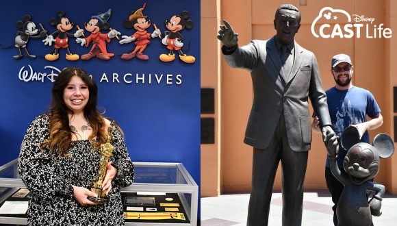 Disney Cast Life - Disneyland Resort cast member Olivia and Walt Disney World cast member Ben at The Walt Disney Studios and Walt Disney Archives