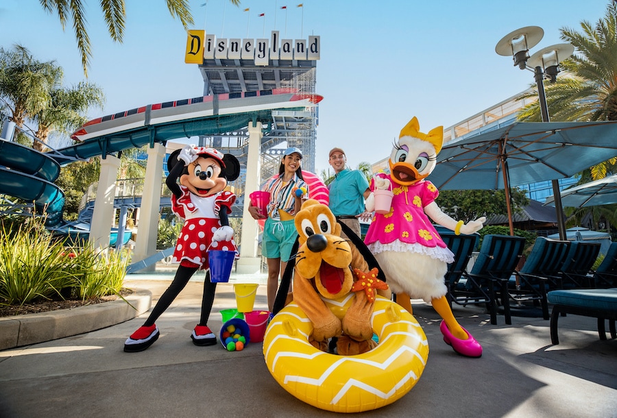 Summer pool party at the Disneyland Hotel