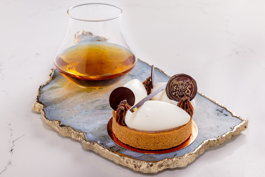 Milk Chocolate Ganache Tart and Bourbon Pairing WDW Foodie Guide Father's Day