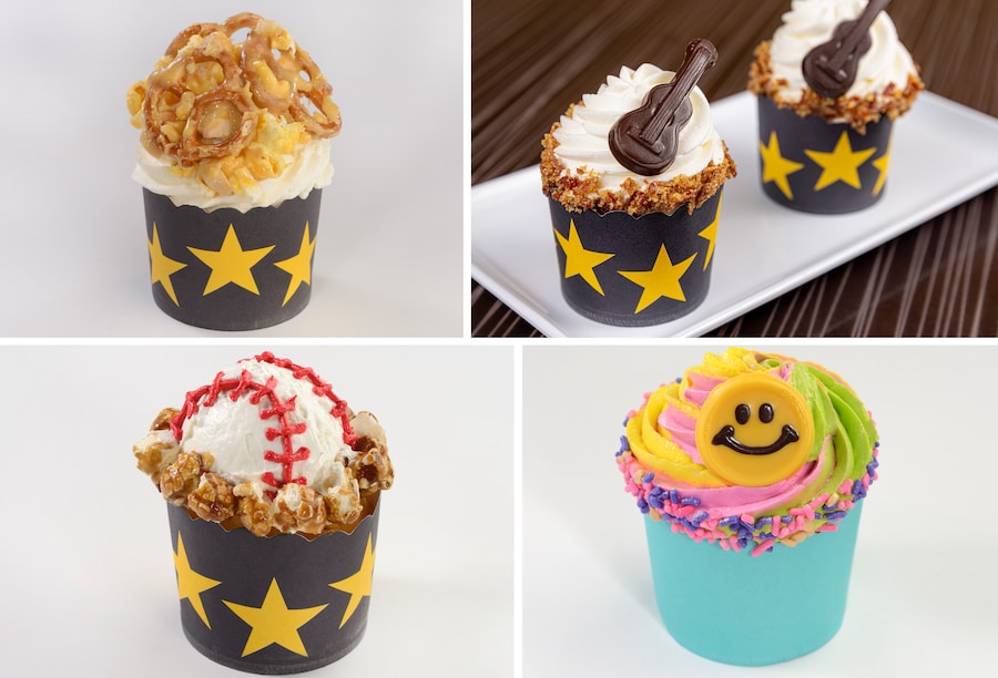 Collage of cupcakes from resorts across Walt Disney World