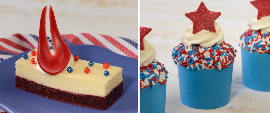 Freedom Cheesecake and Independence Day Cupcake from BoardWalk Bakery