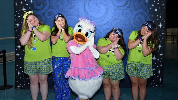 Disney Cast Welcome the Disney Wish with Port Pajama Party