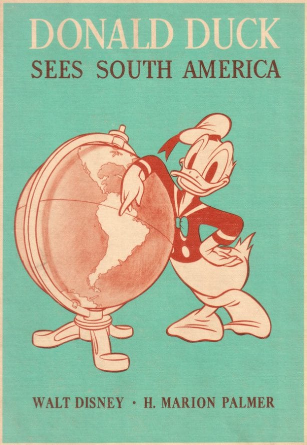Donald's travels are set forth in this 1945 chapter reader. (Author's collection)