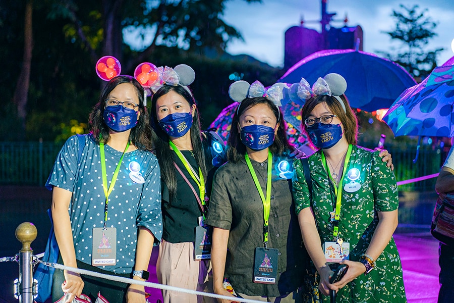 Cast members at Hong Kong Disneyland enjoy a special preview of "Momentous"