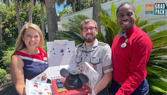 Ambassadors deliver Disney Aspire Grad Pack